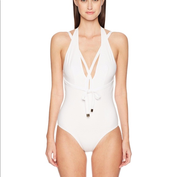 LA PERLA 32US Halter Swimsuit W/ Waist Ties - Picture 5 of 7